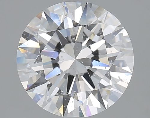 3.04ct D SI2 Rare Carat Ideal Cut Round Diamond