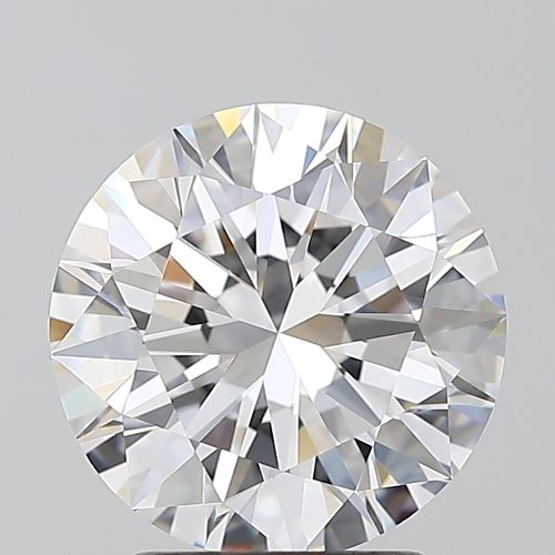 2.43ct D FL Rare Carat Ideal Cut Round Diamond