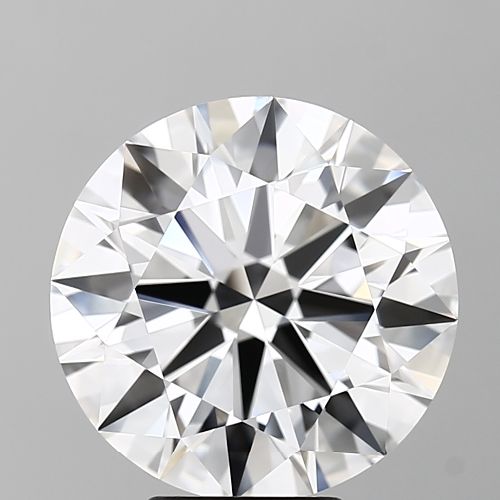 6.01ct E VVS2 Rare Carat Ideal Cut Round Diamond