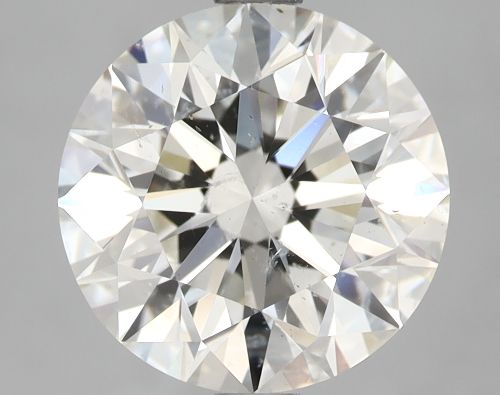 3.14ct K SI2 Rare Carat Ideal Cut Round Diamond