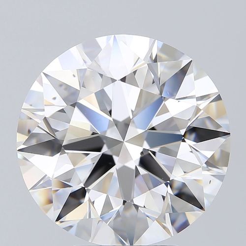 5.06ct D VS2 Rare Carat Ideal Cut Round Diamond