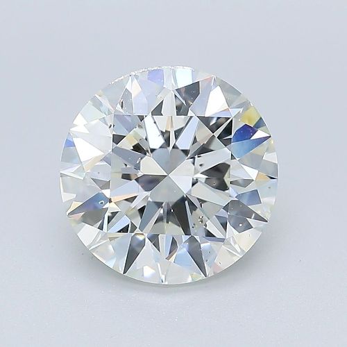 3.19ct G SI1 Rare Carat Ideal Cut Round Diamond