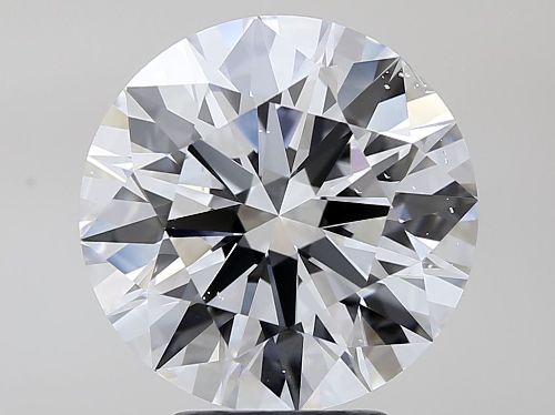 4.03ct F SI1 Rare Carat Ideal Cut Round Diamond