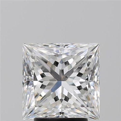 3.53ct E SI1 Rare Carat Ideal Cut Princess Diamond