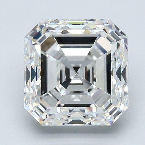4.01ct H VS2 Very Good Cut Asscher Diamond
