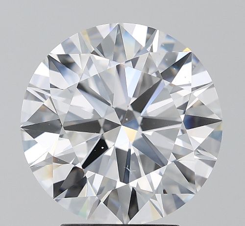 3.88ct D VS2 Rare Carat Ideal Cut Round Diamond