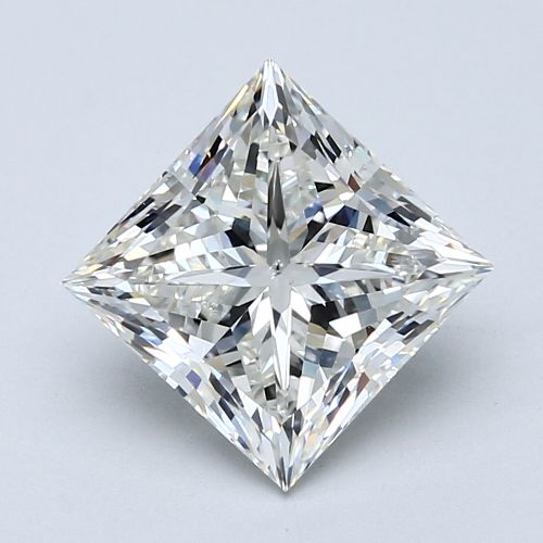 3.01ct I SI2 Rare Carat Ideal Cut Princess Diamond