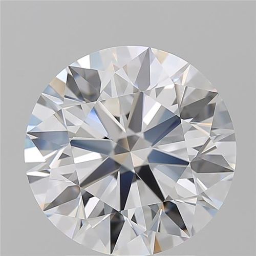 3.13ct D FL Rare Carat Ideal Cut Round Diamond