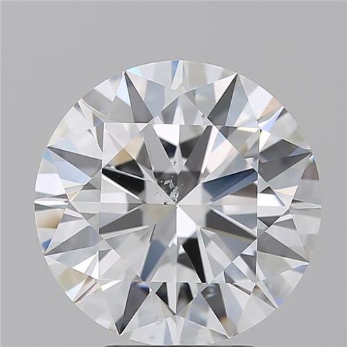 4.01ct E SI2 Rare Carat Ideal Cut Round Diamond