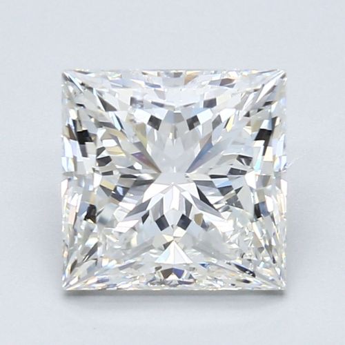 2.55ct H SI2 Rare Carat Ideal Cut Princess Diamond