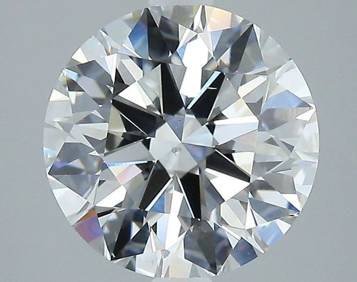 3.19ct F VS2 Rare Carat Ideal Cut Round Diamond