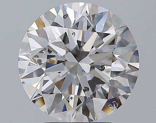 4.01ct F SI2 Rare Carat Ideal Cut Round Diamond