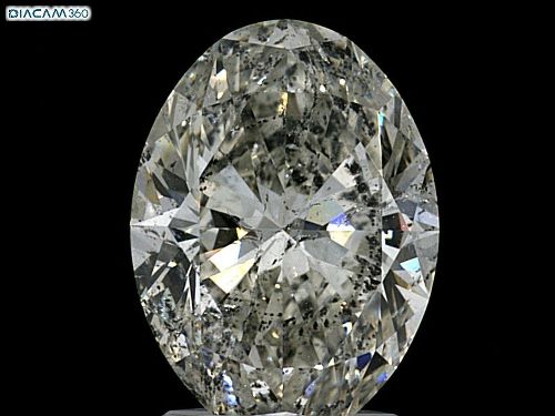 2.51ct J SI2 Rare Carat Ideal Cut Oval Diamond