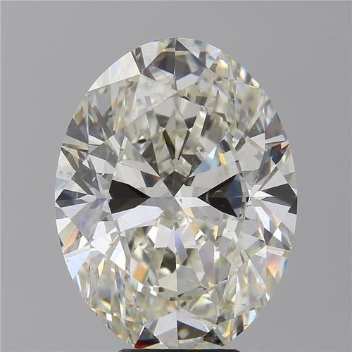 7.01ct J SI2 Rare Carat Ideal Cut Oval Diamond