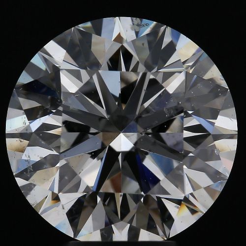 5.04ct G SI2 Rare Carat Ideal Cut Round Diamond