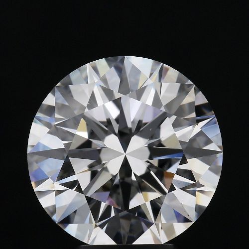 4.03ct D VS2 Rare Carat Ideal Cut Round Diamond