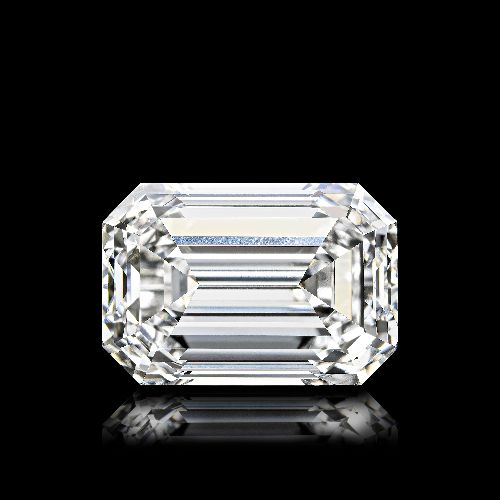 7.30ct G VVS2 Rare Carat Ideal Cut Emerald Diamond