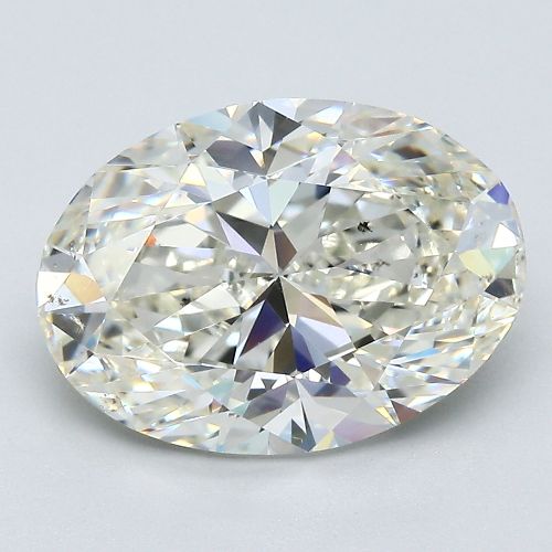 4.02ct J SI1 Very Good Cut Oval Diamond
