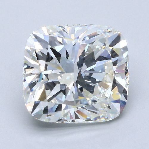 5.04ct I SI1 Rare Carat Ideal Cut Cushion Diamond