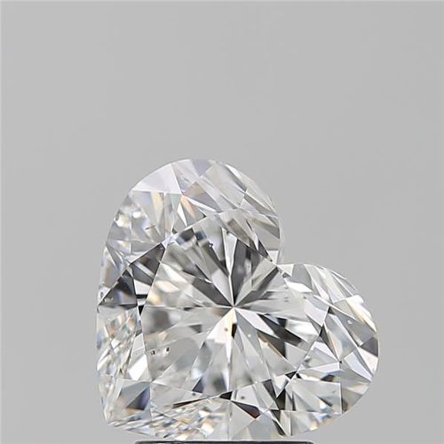 3.03ct F SI1 Rare Carat Ideal Cut Heart Diamond