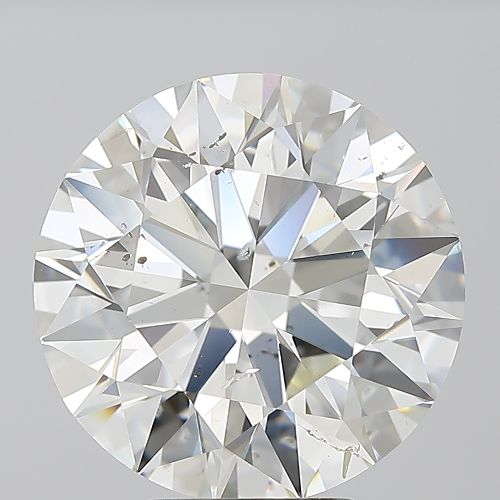 5.51ct J SI2 Rare Carat Ideal Cut Round Diamond