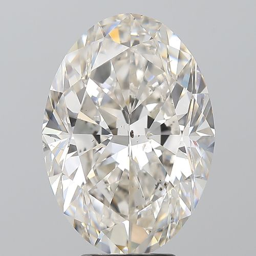 6.06ct J SI2 Rare Carat Ideal Cut Oval Diamond