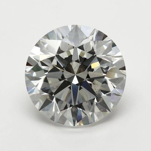 7.02ct K SI2 Rare Carat Ideal Cut Round Diamond