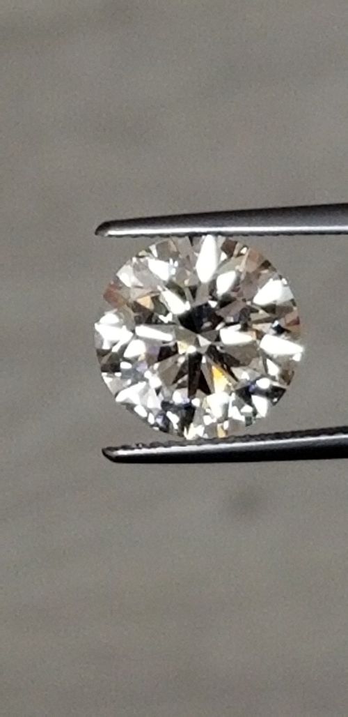 5.52ct K SI2 Rare Carat Ideal Cut Round Diamond