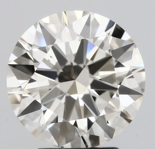 3.12ct K VS2 Rare Carat Ideal Cut Round Diamond