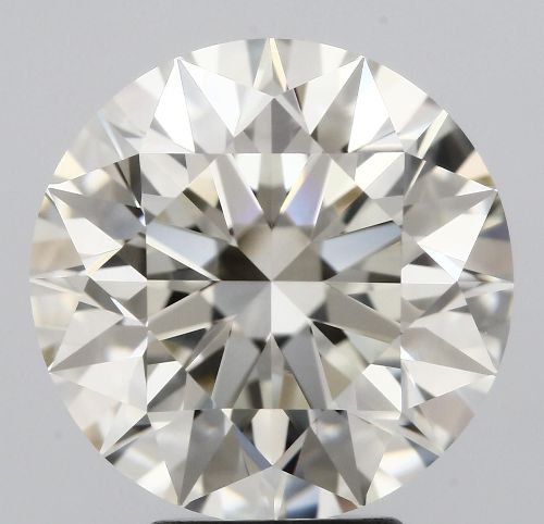 5.02ct K VVS2 Rare Carat Ideal Cut Round Diamond