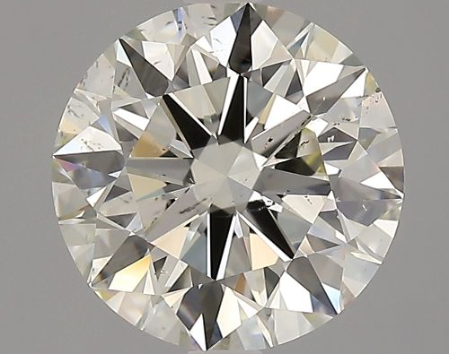 3.02ct K SI1 Rare Carat Ideal Cut Round Diamond