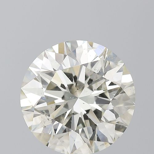 5.09ct K SI2 Rare Carat Ideal Cut Round Diamond