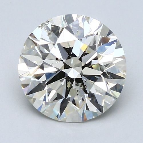 3.20ct K SI2 Rare Carat Ideal Cut Round Diamond