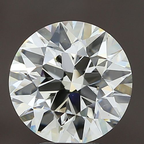 3.91ct K VS1 Rare Carat Ideal Cut Round Diamond