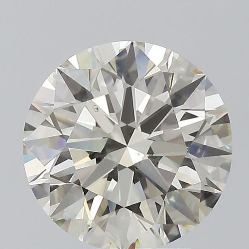 2.52ct K VS2 Rare Carat Ideal Cut Round Diamond