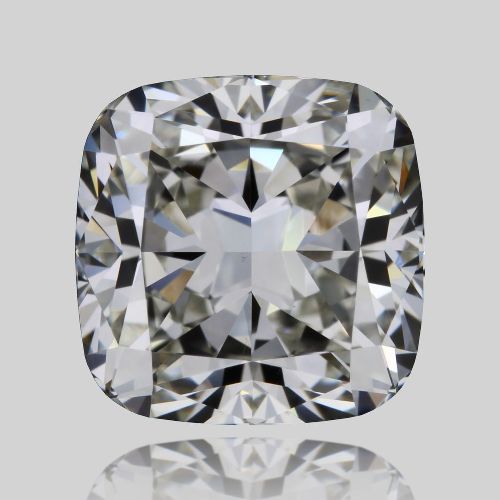 1.71ct K VVS2 Rare Carat Ideal Cut Cushion Diamond