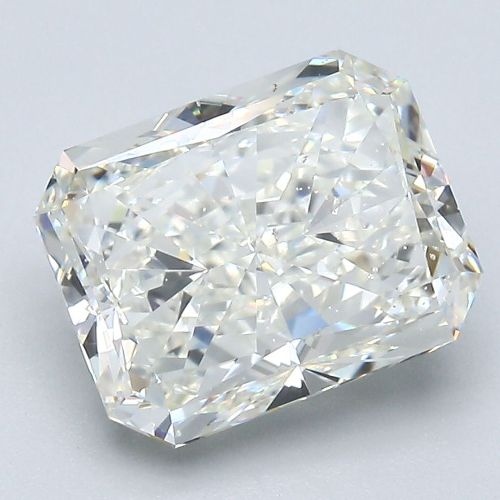 3.51ct J SI2 Rare Carat Ideal Cut Radiant Diamond