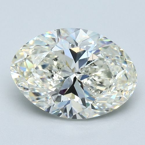 3.50ct K SI2 Rare Carat Ideal Cut Oval Diamond