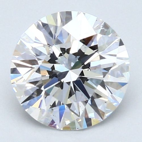 2.02ct D SI2 Rare Carat Ideal Cut Round Diamond