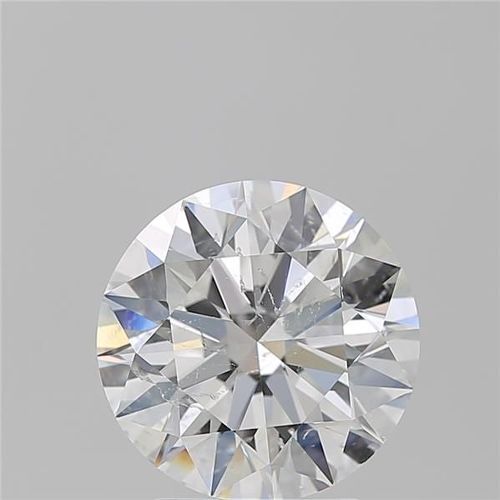 3.02ct E SI2 Rare Carat Ideal Cut Round Diamond