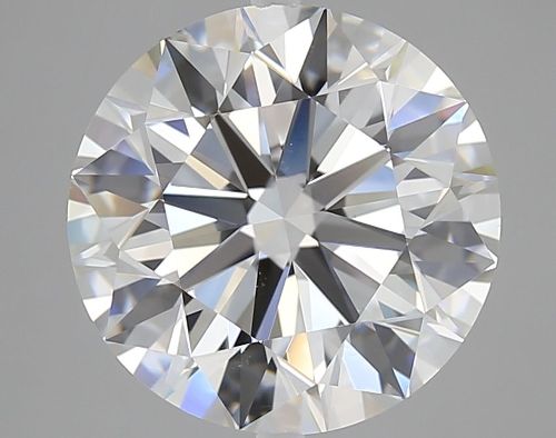 4.05ct F VS2 Rare Carat Ideal Cut Round Diamond