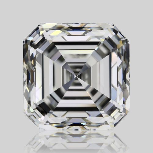 3.03ct J VVS1 Rare Carat Ideal Cut Asscher Diamond