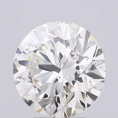 4.03ct J SI2 Rare Carat Ideal Cut Round Diamond