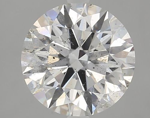 3.18ct F SI2 Rare Carat Ideal Cut Round Diamond