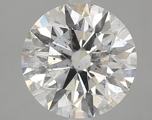 3.18ct F SI2 Rare Carat Ideal Cut Round Diamond