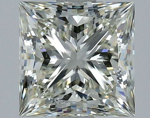 3.02ct J VVS2 Rare Carat Ideal Cut Princess Diamond