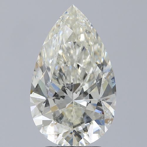 3.13ct I SI2 Rare Carat Ideal Cut Pear Diamond