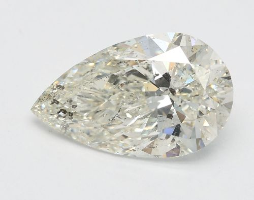 3.04ct I SI2 Rare Carat Ideal Cut Pear Diamond