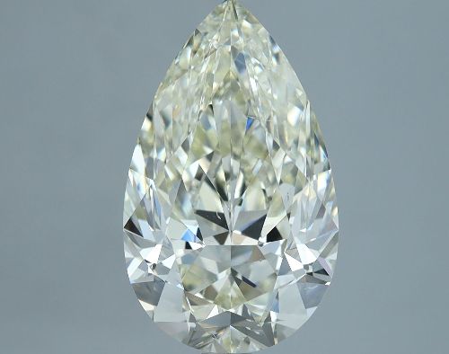 3.02ct K SI1 Rare Carat Ideal Cut Pear Diamond