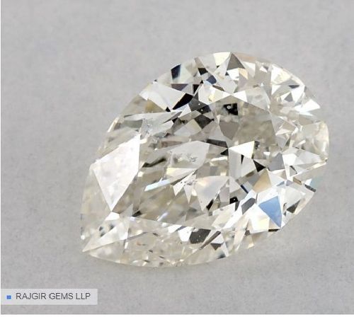 0.90ct K SI2 Excellent Cut Pear Diamond